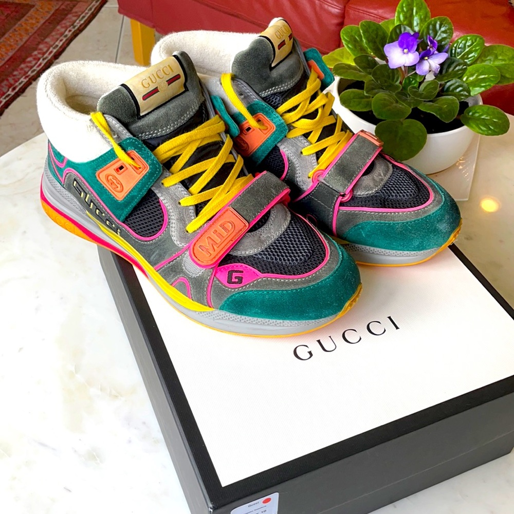 Gucci men’s high top sneakers size 10 eu